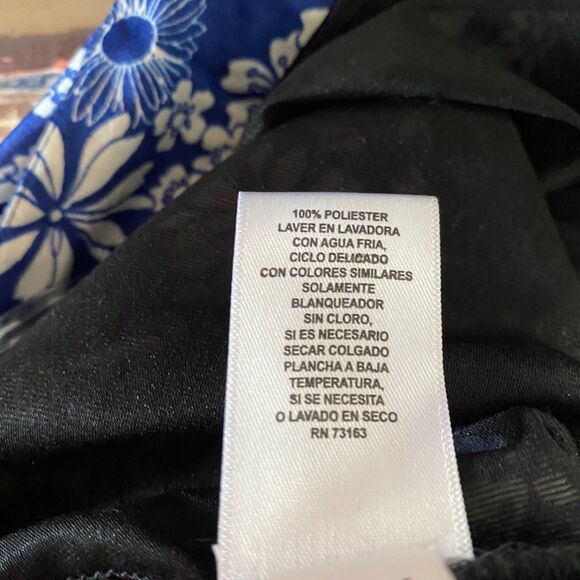 Flint & Moss Maxi Skirt Floral Women’s M Blue & White A-Line - Picture 9 of 9